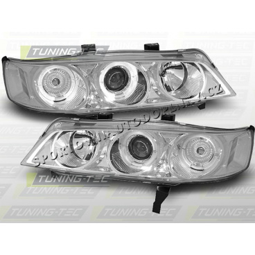 Honda Accord 1994-97 (USA) Predné číre svetlá Angel Eyes Chrome (LPHO19)