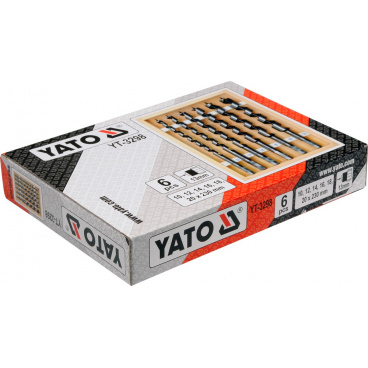 Sada hadovitých vrtáků do dřeva 10,12,14,16,18,20 délka 230mm Sada hadovitých vrtáků do dřeva 10,12,14,16,18,20 délka 230mm