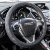 Kožený prešívaný poťah na volant automobilu L 39-41cm SWC-51-L