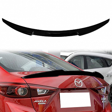 Dodatočný diel Mazda 3 III BM BN Spoiler ABS Lesklá čierna Dodatočný diel Mazda 3 III BM BN Spoiler ABS Lesklá čierna