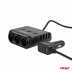 Rozbočovač zásuvky zapaľovača s nabíjačkou 4xUSB-A QC3.0 PD 3.0 180 W