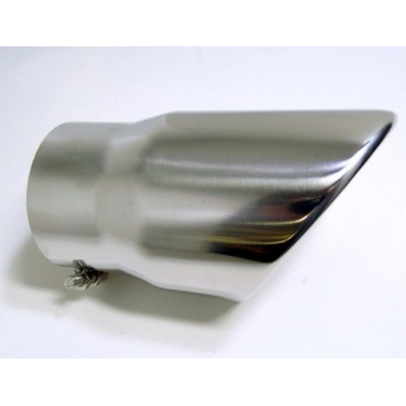 Nerezová koncovka výfuku kruhová s uchytením - veľký vstupný priemer Nerezová koncovka výfuku kruhová s uchytením - veľký vstupný priemer