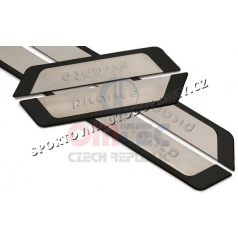 Kia Picanto 2012+ nástupné lišty v prevedení RS6 Brushed od firmy Omtec