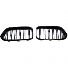 Gril BMW X2 F39 Dvojité rebrovanie Lesklá čierna