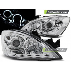 Mitsubishi Lancer 7 2004-07 predné číre svetlá Daylight LED chrome (LPMI18)