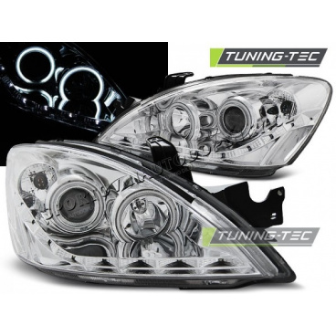 Mitsubishi Lancer 7 2004-07 predné číre svetlá Daylight LED chrome (LPMI18)