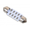 27 LED žiarovka sulfit biela 38 mm 1 ks