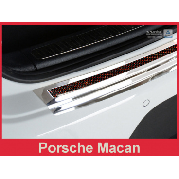 Carbon kryt- ochrana prahu zadného nárazníka Porsche Macan 2014+