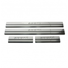 Nerez vnútorné ochranné lišty prahu dverí 4ks pre určité modely aut