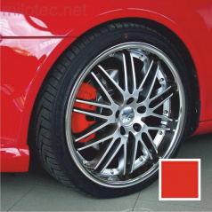 Červená farba na brzdové strmene a bubny