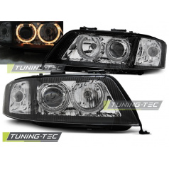 AUDI A6 06.2001-05.2004 Predné číre svetlá ANGEL EYES BLACK (LPAU82)