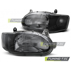 Ford Escort MK7 02.1995-2000 Predné číre svetlá black (LPFO51)