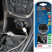 Multifunkčný merač teploty, stavu autobatérie + USB