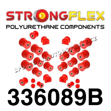 Jeep Grand Cherokee 1993-98 Strongflex kompletná zostava silentblokov 26 ks Jeep Grand Cherokee 1993-98 Strongflex kompletná zostava silentblokov 26 ks