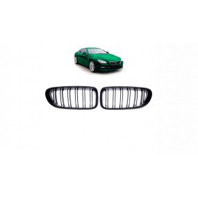 Gril BMW 6 F13 F12 F06 dvojité rebrovanie Matná čierna