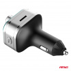 FM vysielač do auta 2×USB-A 1×USB-C microSD 12V 24V AMIO-04652