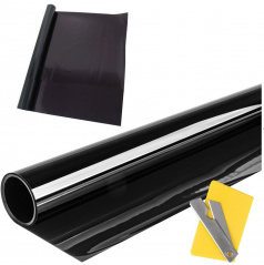 Fólia na sklo 50 a 75 x300cm čierna priepustnosť 5%, 15%, 45%