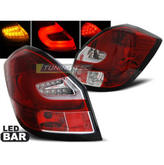 Škoda Fabia 2 2007-06.14 zadné lampy red white LED bar (LDSK06)