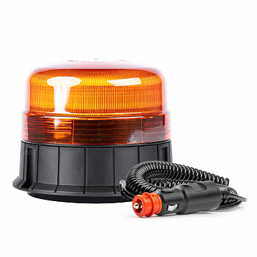 Maják výstražný 12V oranžový led (120 zábleskov za minútu)