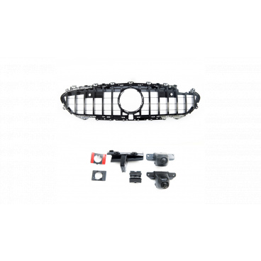 Gril Mercedes-Benz CLS C257 GT Lesklá čierna Kamera