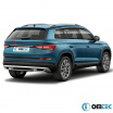 Nerez lišta hrany kufra nad SPZ Omtec Škoda KodiaQ 2017+