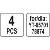 Vrecko do vysávača pre (YT-85701, TO-78874 )4ks