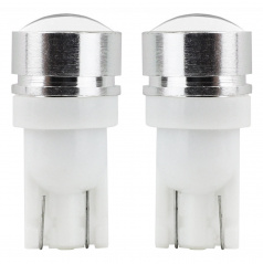 LED žiarovky STANDARD T10 W5W 3xCOB HP 1,5W 12V šošovka AMIO-01624