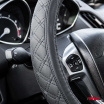 Kožený prešívaný poťah na volant automobilu XXL 44-46cm