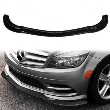 Predný spojler Mercedes-Benz C W204 C204 S204 Facelift Lesklá Čierna