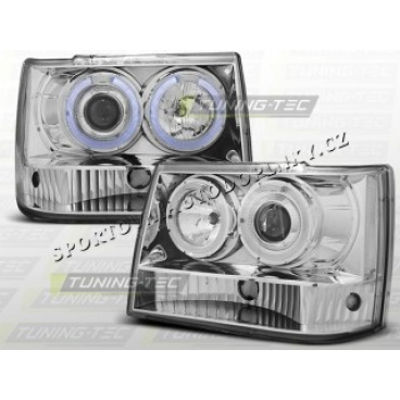 Chrysler Jeep Grand Cherokee 1993-99 predné číre svetlá chróm (LPCH11) Chrysler Jeep Grand Cherokee 1993-99 predné číre svetlá chróm (LPCH11)