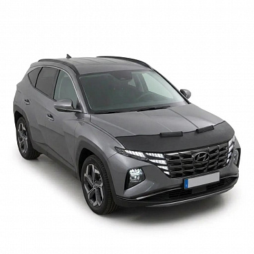 Čierny ochranný návlek na prednú časť kapoty Hyundai Tucson 2020–24 vrátane FCL 2024+ Čierny ochranný návlek na prednú časť kapoty Hyundai Tucson 2020–24 vrátane FCL 2024+