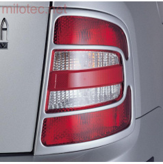 Kryty zadných svetiel Milotec (masky) -ABS čierny, Škoda Fabia I Combi, Sedan