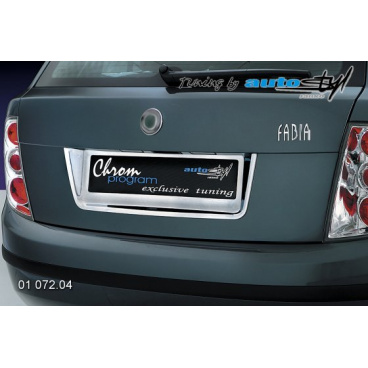 Škoda Fabia I rámček RZ zadné chróm prevedenie Škoda Fabia I rámček RZ zadné chróm prevedenie
