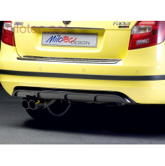 Difúzor zadného nárazníka - ABS čierný Škoda Fabia II kombi