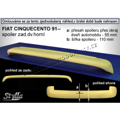 Fiat Cinquecento (91-98) spoiler zadných dverí horný