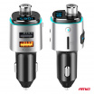 FM vysielač do auta 2×USB-A microSD 12V 24V AMIO-04654
