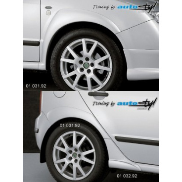 Škoda Fabia nástavky blatníkov - 6 dielov + 01 032.92 - pre lak