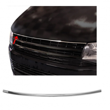 Nerez horná lišta prednej masky Omtec VW T6 2015-19 bez loga