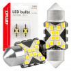 LED žiarovky CANBUS Festoon C5W 12SMD 2016 31mm Biela 12V 24V AMIO-04235
