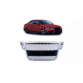 Gril Audi A4 B8 Strieborný & Lesklý Čierny Gril Audi A4 B8 Strieborný & Lesklý Čierny