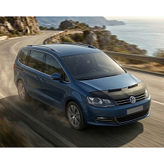 Čierny ochranný návlek na prednú časť kapoty pre VW Sharan 2010–15