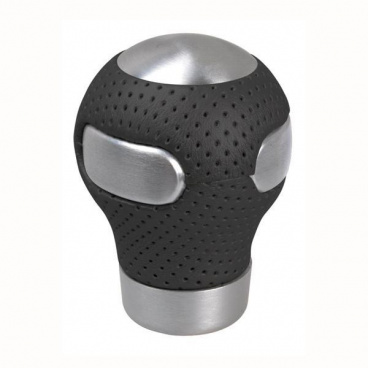 Hlavica radiacej páky guľová alu čierna s perforáciou Hlavica radiacej páky guľová alu čierna s perforáciou
