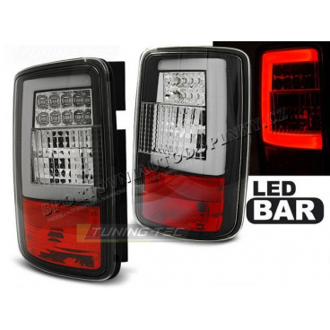 VW Caddy 2003-03.14 zadné lampy black LED bar (LDVWF9)