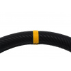 Sportovní volant WRC BLACK CARBON YELLOW STRIP 350 mm