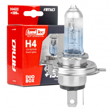 Halogénové žiarovky H4 12V 60/55W LumiTec NEXT GENERATION +135% DUO AMIO-04404 Halogénové žiarovky H4 12V 60/55W LumiTec NEXT GENERATION +135% DUO AMIO-04404