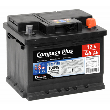 Autobaterie COMPASS PLUS 12V 44Ah 360A Autobaterie COMPASS PLUS 12V 44Ah 360A