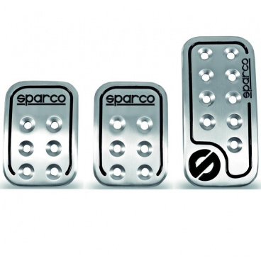 Originálne alu náslapy pedálov Sparco
