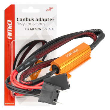 Rezystor odpor CANBUS pre LED žiarovky 6Ω 50W H7 AMIO-04089