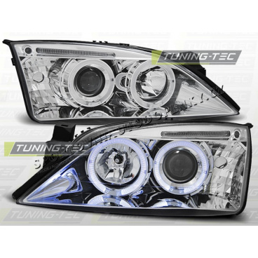 Ford Mondeo MK3 2000-07 predné číre svetlá Angel eyes chrome (LPFO34) Ford Mondeo MK3 2000-07 predné číre svetlá Angel eyes chrome (LPFO34)