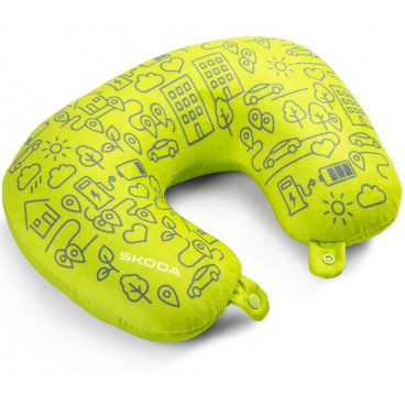 Originálny cestovný vankúšik Škoda 34x26 cm 2v1 Originálny cestovný vankúšik Škoda 34x26 cm 2v1